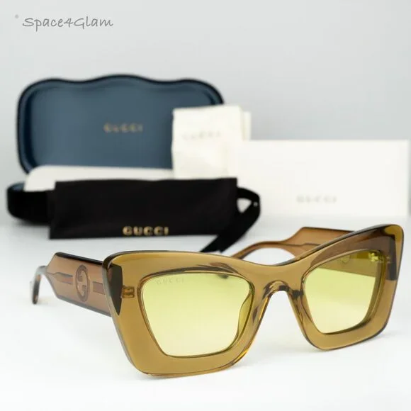 Gucci | Accessories | Gucci Women Sunglasses Brown Crystal  display picture 2